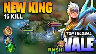 VALE NEW KING! Hero Skin Gameplay [ Vale Best Build Top 1 Global ] Rmsh - Mobile Legends