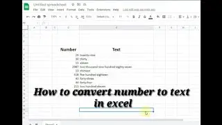 How to convert Numbers into Text Format in MS Excel
