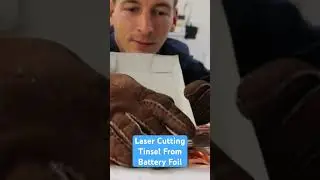 ✨Laser Cutting Tinsel From Electrode Foil - Crafting Holiday Magic🎄 