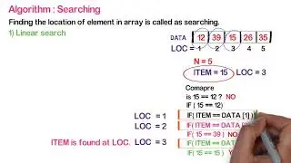 Class 12th Computer Science - I : Chapter 2 | Algorithm : LINEAR search