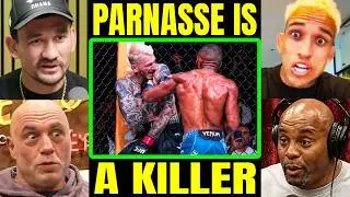 'New Star' - UFC Fighters REACT to Salahdine Parnasse DEMOLISHING Dan Hooker at UFC Paris!
