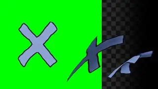Green Screen Silent Voice Style X (crosses that fall)