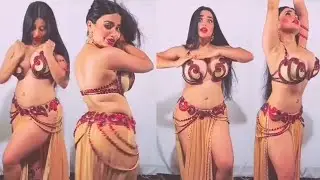 Super Hot Indian Sexy Girl Belly Dance At Home Very Perfectly