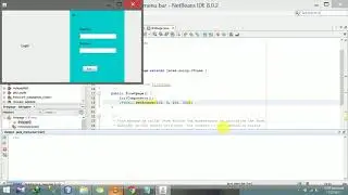 how to make sliding or animating login/menu bar in java