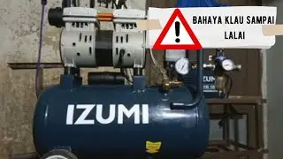 kompresor listrik izumi air  compressor 1/4 hp oiless #kompresorlistrik