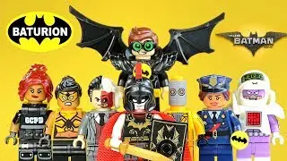 Batman Movie Robin Winged Avenger Two0Face Barbara Gordon The Caculator Unofficial LEGO Minifigures