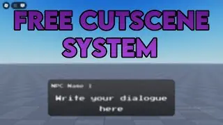 NEW VERSION OUT (FREE) Advanced Cutscene System Roblox Studio