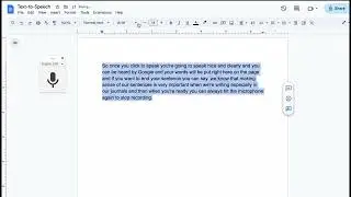 TEXT TO SPEECH GOOGLE DOC