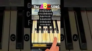 Tutorial how to play ‚The ABC Song‘ on a piano. #pianotutorial #abcsong