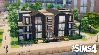 San Myshuno Industrial Apartments 🌅 | No CC | Sims 4 Speed Build