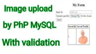 Image upload by using php mysql