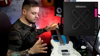 Как поменять струны на электрогитаре? | ставим струны D'Addario XT