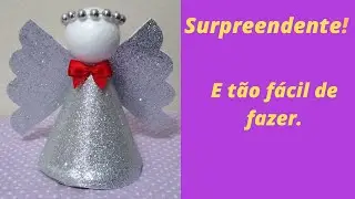Como fazer um lindo anjo de Natal em E.V.A - passo a passo