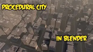 how to make procedural city with a single plane in blender