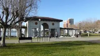 Huge Bubbles.  Pergola at Lake Merritt, Oakland