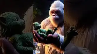 skinny green kitten abandoned by its owner + gorilla #story #cat #ai