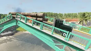 Bascule Bridge vs Cars BeamNG Drive