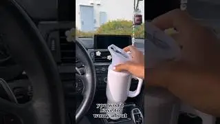 Water bottle that fits BMW cupholder? Let's see 🤔 #coldest