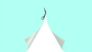 Cutting paper with scissors effect - After Effects Tutorial