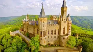 HOHENZOLLERN CASTLE Germany: A Fortress in the Clouds 🇩🇪 [4K Aerials]