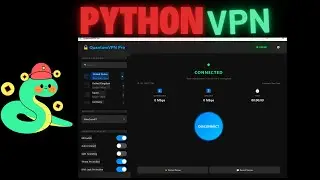 VPN GUI Design free python source code 