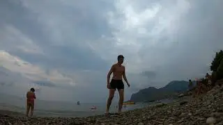 Time lapse облака перед ливнем Крым Коктебель.