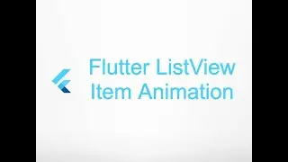 Flutter ListView Item Animation (Speed Code).