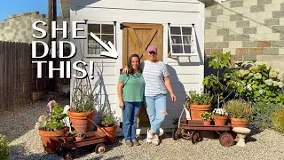 The MOST Resourceful Gardener's Garden Tour! DIY Tomato Cages, Arches Galore & THAT SHED! 🤩