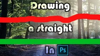How to draw a straight line in Photoshop? 