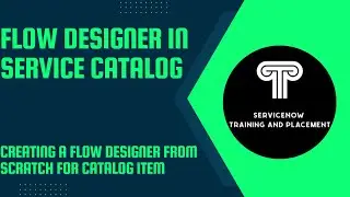 Flow Designer in Service Catalog | Flow Designer | Service Catalog