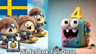 Räknar Djur med Busigt Lärande - Interaktiv Bilderbok för Barn