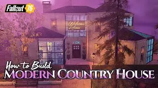 Modern Country House Camp Build Showcase & How to Build 2x Speed tutorial
