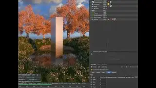 Creating a virtual landscape in Cinema4D + Octane (NFT Design session)