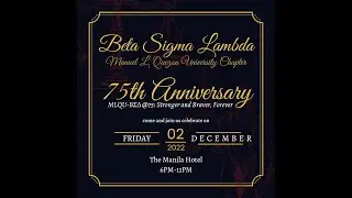 Beta Sigma Lambda 75th Anniversary Teaser - MLQU Chapter