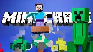 LEGO Minecraft - Steve and the Creeper - stop motion animation