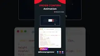 Create an Order Confirmation Animation using HTML and CSS #shorts #css