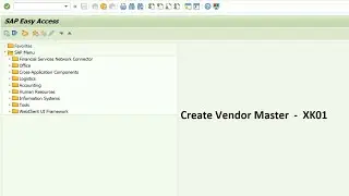 How to create vendor master data in SAP MM  ||  VM 4