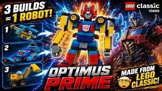 How to Make Optimus Prime with LEGO Classic Toys of the 10698 Series? / (lego classic 10698 ideas)