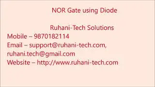 NOR Gate using Diode - Electronics Project