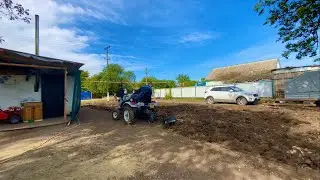 Перепахали землю под газон/Посеял семена газона/Скосил траву на пастбище 😄