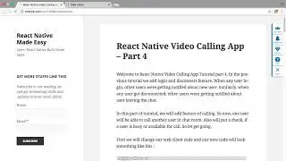 React Native Video Calling App – Part 4