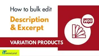 How to bulk edit multi products variation description in WooCommerce variation bulk edit plugin?