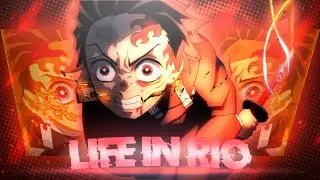 Life in rio-Tanjiro vs Hantengu🔥| Demon Slayer s3 ep5 | Tanjiro Red Sword | [EDIT/AMV] Quick Edit!!