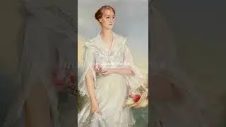 A Romantic Portrait: Feuerbach's Young Lady with Flowers #painting #arthistory #museum #art