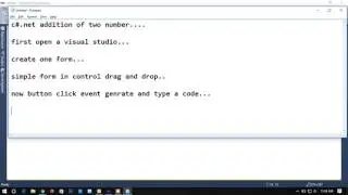 Addition of Two Numbers in C#.NET