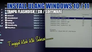 Cara Install Ulang Windows Tanpa Flashdisk CD Software !!! Bisa Untuk Semua Windows