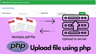 how to upload multiple pdf or image file and store in database using php single to multi file store