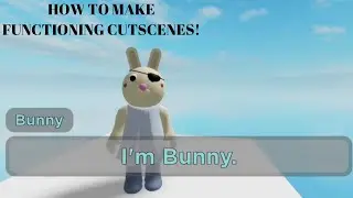 How to make a functioning cutscene in the cutscene creator (How to use it) | Roblox Piggy Build Mode