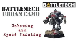 Speed painting a random Battlemech - a quick and easy Urban Camo scheme. Battletech painting