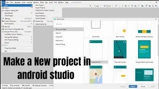 Make a New project in android studio | Android studio tutorial